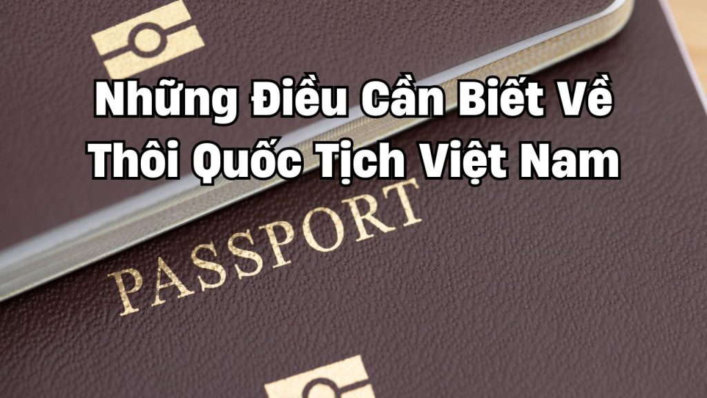 Những Điều Cần Biết Về Thôi Quốc Tịch Việt Nam